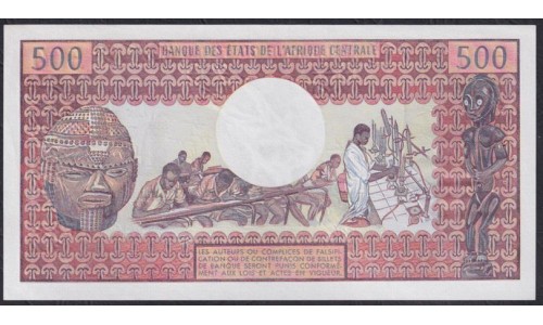 Чад 500 франков 1974 г. (CHAD 500 francs 1974) P 2a: UNC 