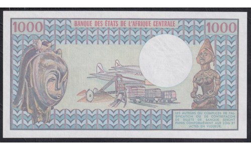 Чад 1000 франков 1974 - 1978 г. (CHAD 1000 francs 1974 - 1978) P 3b: UNC 