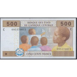 Чад 500 франков 2002 года (CHAD 500 francs 2002, CENTRAL AFRICAN STATES - Chad) P 606Ca: UNC 