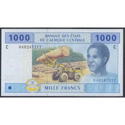 Чад 1000 франков 2002 года (CHAD 1000 francs 2002, CENTRAL AFRICAN STATES - Chad) P 607Ca: UNC 