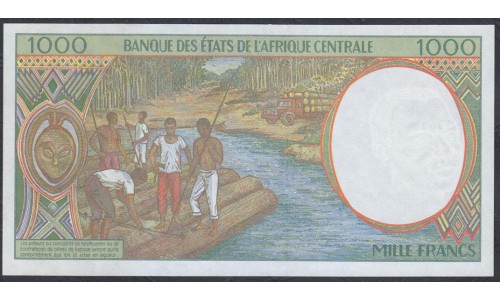 Чад 1000 франков 2000 года (CHAD 1000 francs 2000, CENTRAL AFRICAN STATES - Chad) P 602Pg: UNC 