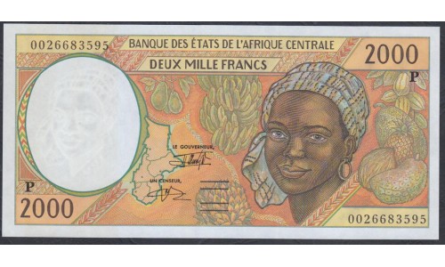 Чад 2000 франков 2000 года (CHAD 2000 francs 2000, CENTRAL AFRICAN STATES - Chad) P 603Pg: UNC 