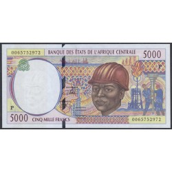 Чад 5000 франков 2000 года (CHAD 5000 francs 2000, CENTRAL AFRICAN STATES - Chad) P 604Pg: UNC 