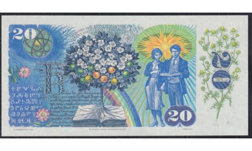 Чехословакия 20 корун 1988 г. (CZECHOSLOVAKIA 20 Korun 1988) P95:Unc