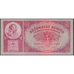 Чехословакия 50 корун 1929 года (CZECHOSLOVAKIA 50 Korun 1929) P 22: UNC 