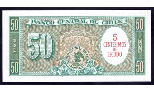 Чили 5 сентимов (1960-1961) (CHILE 5 centimo (1960-1961)) P 126b(1) : UNC