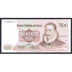Чили 500 песо 1990 (CHILE 500 Pesos 1990) P 153b : UNC