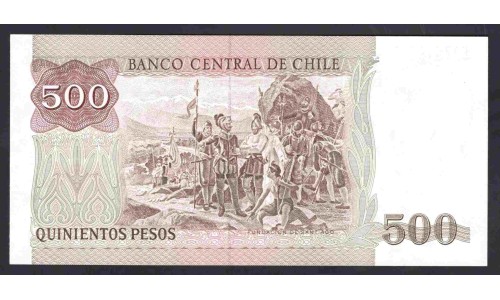 Чили 500 песо 1990 (CHILE 500 Pesos 1990) P 153b : UNC