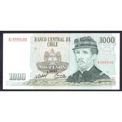 Чили 1000 песо 2005 (CHILE 1000 Pesos 2005) P 154f : UNC
