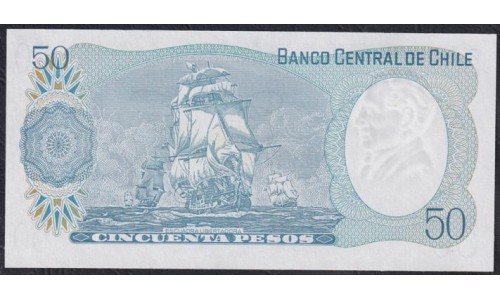 Чили 50 песо 1981 (CHILE 50 Pesos 1981) P 151b(1): UNC