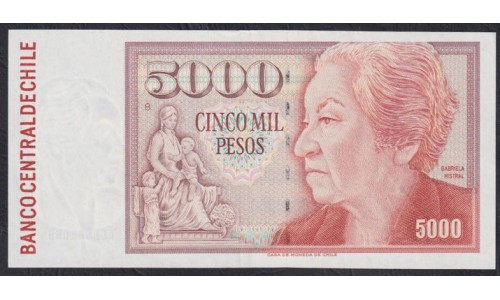 Чили 5000 песо 1995 (CHILE 5000 Pesos 1995) P 155e: aUNC