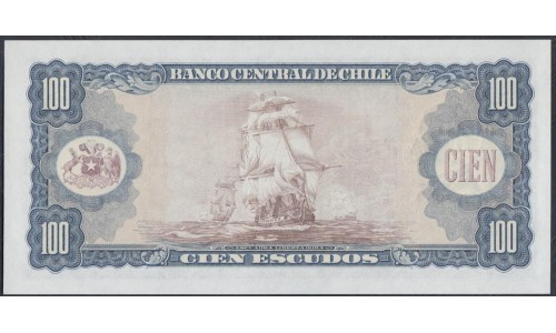 Чили 100 эскудо (1962-1975) (CHILE 100 Escudos (1962-1975)) P141а(1): UNC