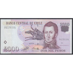 Чили 2000 песо 2003 (CHILE 2000 Pesos 2003) P 158a: UNC