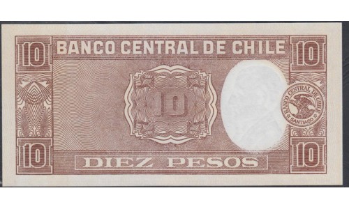 Чили 10 песо (1947-1958) (CHILE 10 Pesos (1947-1958)) P 111(3): UNC