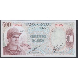 Чили 500 эскудо 1971 (CHILE 500 Escudos 1971) P145(2) : UNC