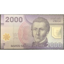 Чили 2000 песо 2013 (CHILE 2000 Pesos 2013) P 162c : UNC