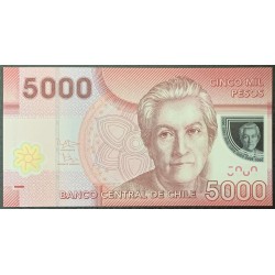 Чили 5000 песо 2012 (CHILE 5000 Pesos 2012) P 163c : UNC