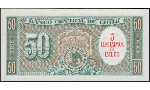 Чили 5 сентимов (1960-1961) (CHILE 5 centimo (1960-1961)) P 126b(2) : UNC