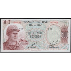 Чили 500 эскудо 1971 (CHILE 500 Escudos 1971) P145(2) : UNC