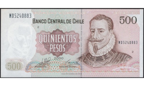 Чили 500 песо 2000 (CHILE 500 Pesos 2000) P 153е : UNC
