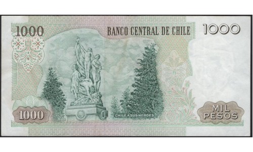 Чили 1000 песо 1992 (CHILE 1000 Pesos 1992) P 154e : XF