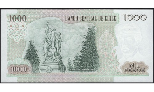 Чили 1000 песо 2001 (CHILE 1000 Pesos 2001) P 154f : UNC