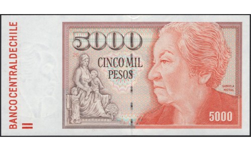 Чили 5000 песо 2008 (CHILE 5000 Pesos 2008) P 155g : UNC