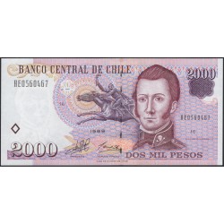 Чили 2000 песо 1999 (CHILE 2000 Pesos 1999) P 158a : UNC