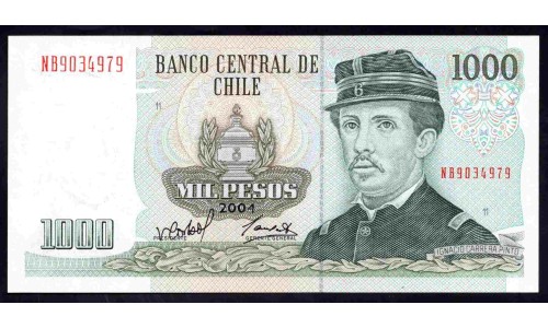 Чили 1000 песо 2004 (CHILE 1000 Pesos 2004) P 154f : UNC