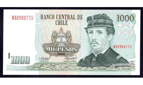 Чили 1000 песо 2006 (CHILE 1000 Pesos 2006) P 154g : UNC