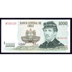 Чили 1000 песо 2007 (CHILE 1000 Pesos 2007) P 154g : UNC