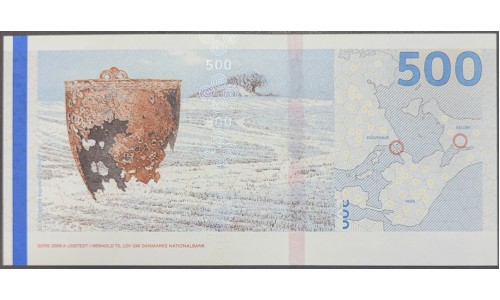 Дания 500 крон 2019 (DENMARK 500 Kroner 2019) P W73(2): UNC