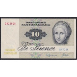 Дания 10 крон 1972 (DENMARK 10 Kroner 1972) P 48a: UNC