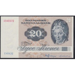 Дания 20 крон 1984 года, 3549572 C4843G (DENMARK 20 Kroner 1984) P 49e(1): UNC