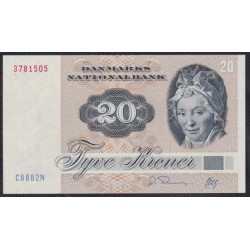 Дания 20 крон 1988 (DENMARK 20 Kroner 1988) P 49h(2): UNC