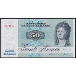 Дания 50 крон 1972, 2632632 A0721E (DENMARK 50 Kroner 1972) P 50a(1): UNC