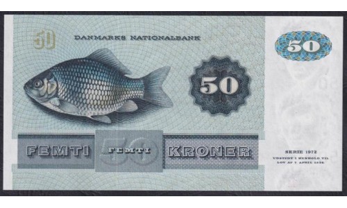 Дания 50 крон 1972, 2632632 A0721E (DENMARK 50 Kroner 1972) P 50a(1): UNC