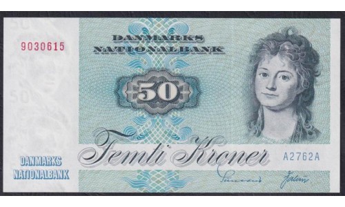 Дания 50 крон 1976, 9030615 A2762A (DENMARK 50 Kroner 1976) P 50b(3): UNC