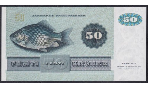 Дания 50 крон 1976, 9030615 A2762A (DENMARK 50 Kroner 1976) P 50b(3): UNC