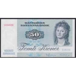Дания 50 крон 1982, C1822G (DENMARK 50 Kroner 1982) P 50е(1): UNC