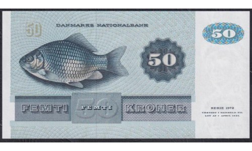 Дания 50 крон 1982, C1822G (DENMARK 50 Kroner 1982) P 50е(1): UNC