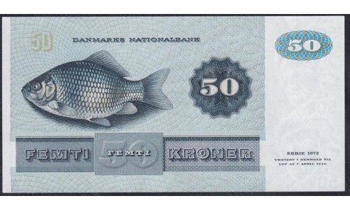 Дания 50 крон 1985 года, 8589511 C4852D (DENMARK 50 Kroner 1985) P 50g(1) : UNC