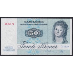 Дания 50 крон 1989 года, 8683170 C5891M(DENMARK 50 Kroner 1989) P 50h(2): UNC
