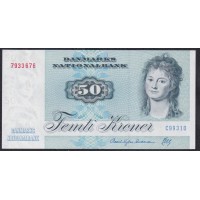 Дания 50 крон 1993 года, 7933676 C9931D (DENMARK 50 Kroner 1993) P 50j(4): UNC