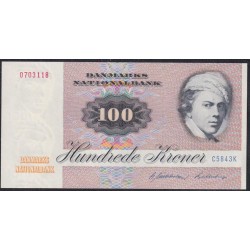 Дания 100 крон 1984 года, 0703118 C5843K (DENMARK 100 Kroner 1984) P 51l(1): UNC