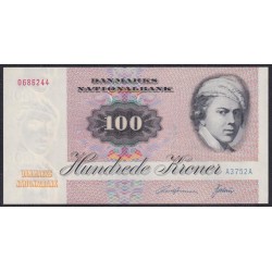 Дания 100 крон 1975 года, 0686244 A3752A (DENMARK 100 Kroner 1975) P 51b(1): UNC