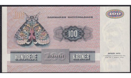Дания 100 крон 1975 года, 0686244 A3752A (DENMARK 100 Kroner 1975) P 51b(1): UNC