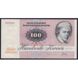 Дания 100 крон 1975 года, 0069922 A4752F (DENMARK 100 Kroner 1975) P 51b(2): UNC