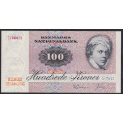 Дания 100 крон 1975 года, 9286023 A4751G (DENMARK 100 Kroner 1975) P 51b(3): UNC