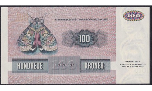 Дания 100 крон 1975 года, 9286023 A4751G (DENMARK 100 Kroner 1975) P 51b(3): UNC